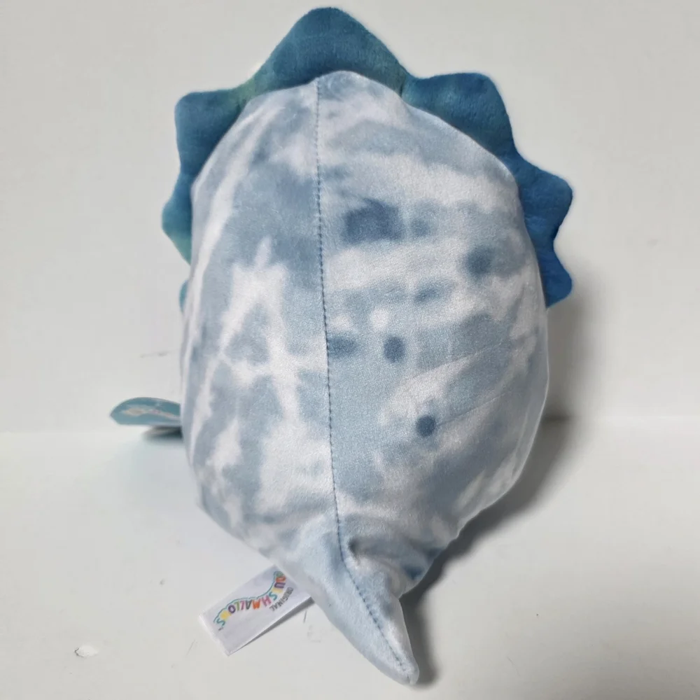 Squishmallow Jerome Blue Tie Dye Triceratops Dinosaur Plush Stuffed Animal NWT